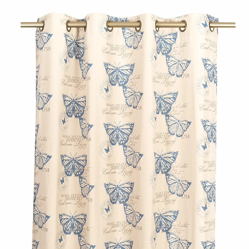 CORTINA LINO MARIPOSA CON ARGOLLAS 140X230 CM - 1