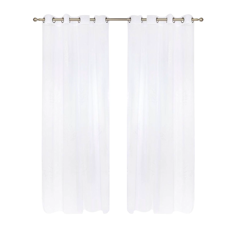 SET 2 VELOS BORD JAZMIN ARGOLLA ARBOL BLANCO - 4
