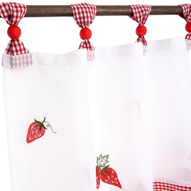CORTINA VELO CENEFA FRUTILLA JX 135 X 45 CM - 1