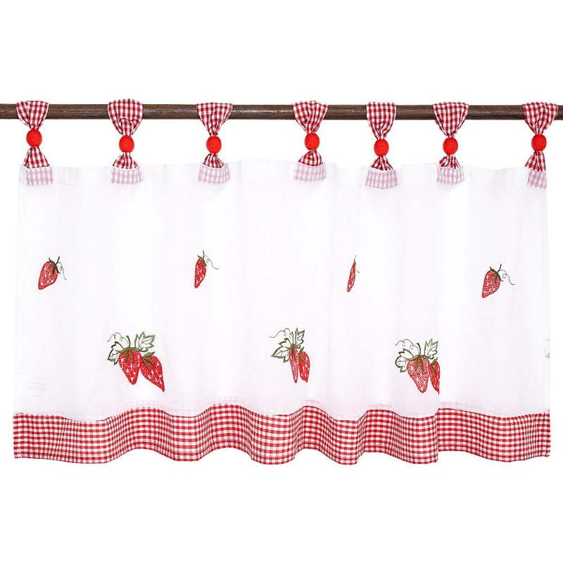 CORTINA VELO CENEFA FRUTILLA JX 135 X 45 CM - 2