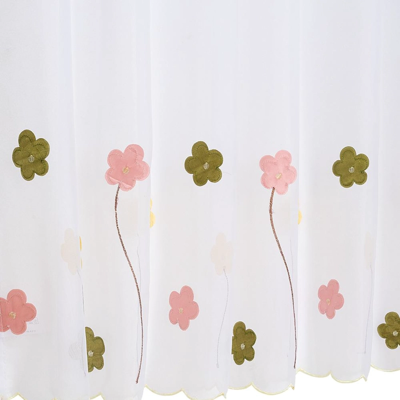 CORTINA VELO COCINA JX 120X135 CM PETUNIAS - 1