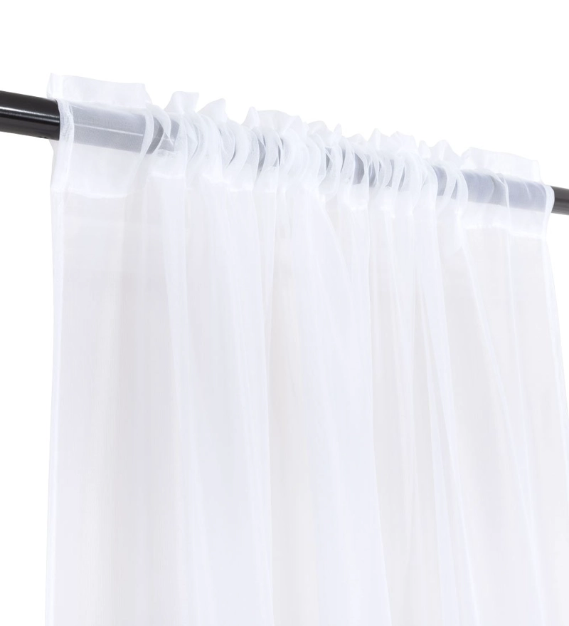 SET CORTINA VELO LISO P/TUBO 140X220 BLANCO - 1