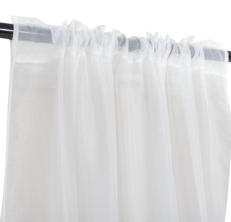SET CORTINA VELO LISO PARA TUBO 140X220 CM - MARFIL - 1