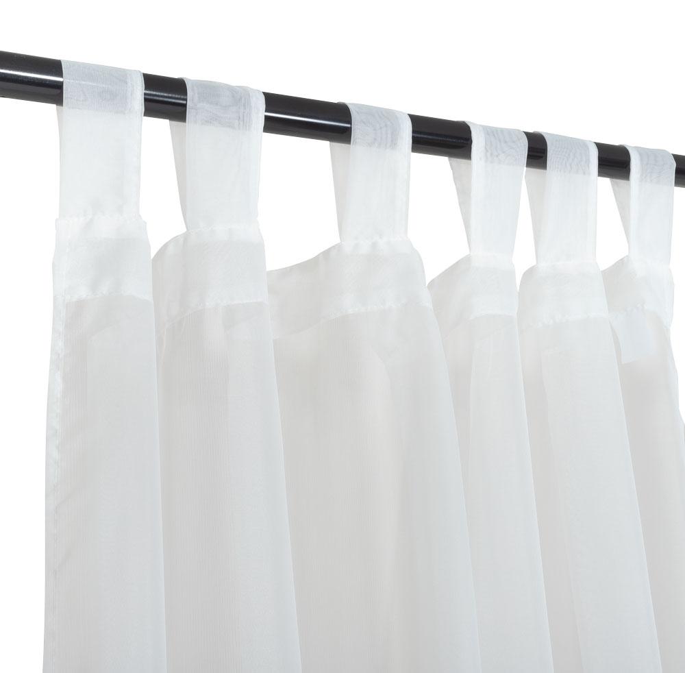 SET CORTINA VELO LISO PRESILLA 145X230 CM - MARFIL - 1