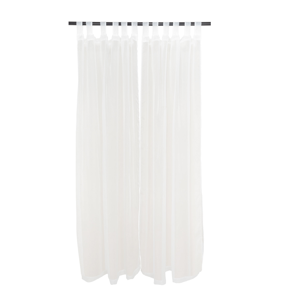 SET CORTINA VELO LISO PRESILLA 145X230 CM - MARFIL - 2