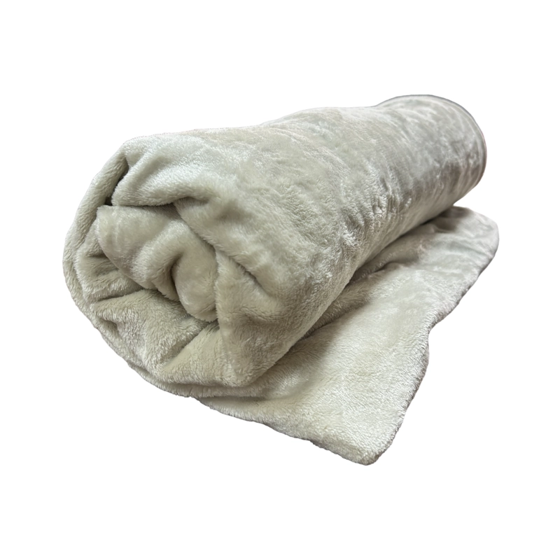 FRAZADA CHANTILLY FLANNEL FLEECE HOTELERIA 1.5 PLAZAS 200 X 150 CM CRUDO - 2
