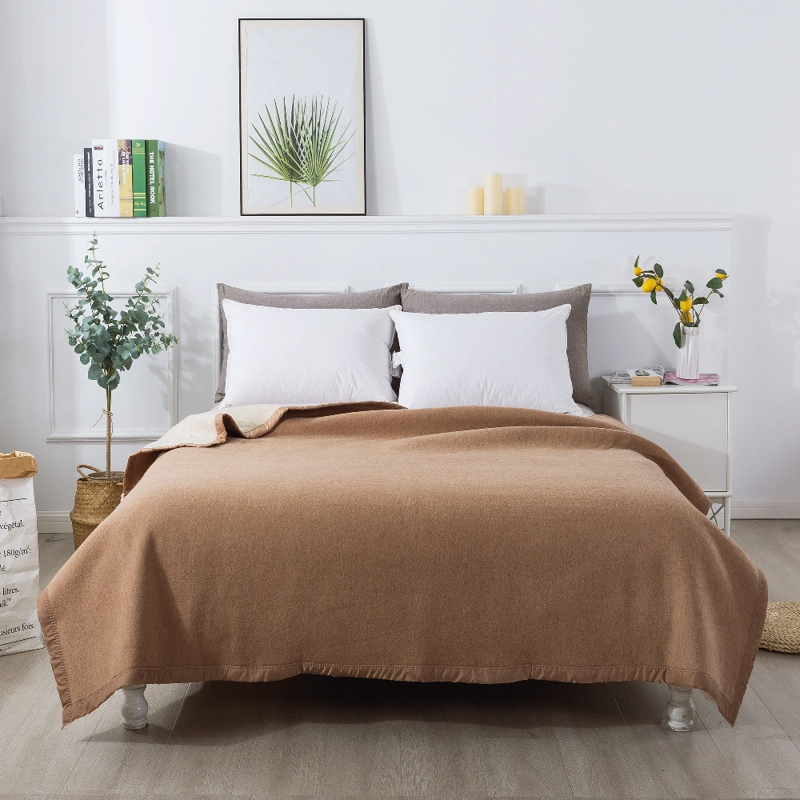 FRAZADA CHANTILLY TERMICA LANA #4 200 X 200 CM CAMEL - 2
