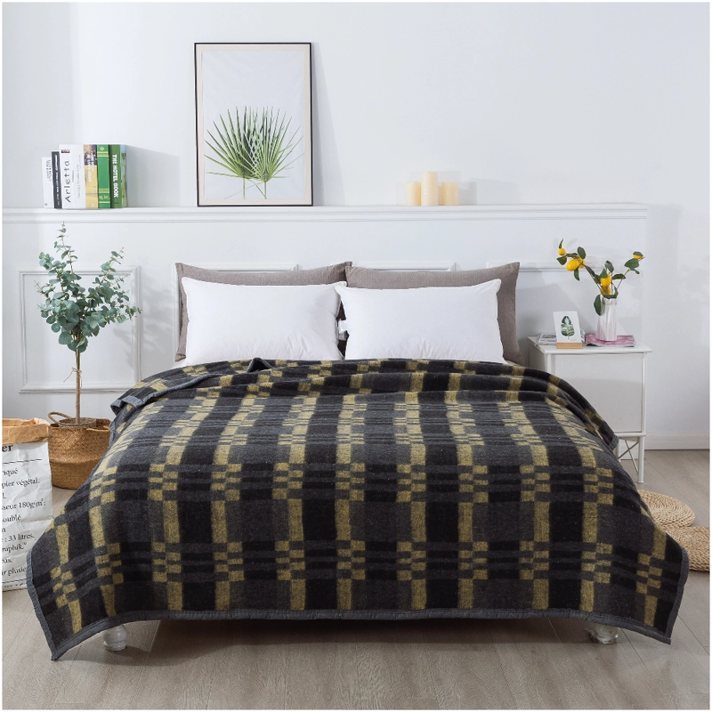 FRAZADA CHANTILLY TERMICA JACQUARD 2 PLAZAS 200 X 200 CM AMARILLO - 2