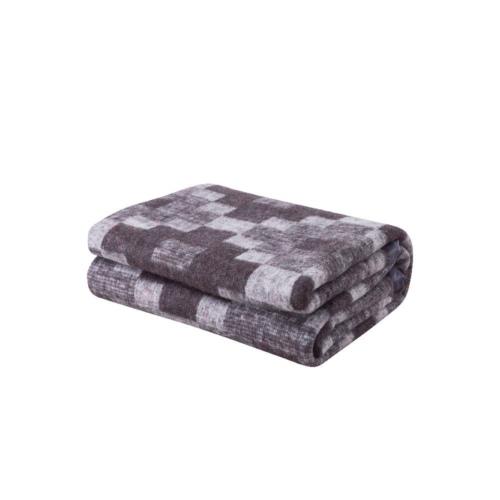 FRAZADA CHANTILLY TERMICA BORDE SATINADO 2 PLAZAS 200 X 200 CM CAFE - 1