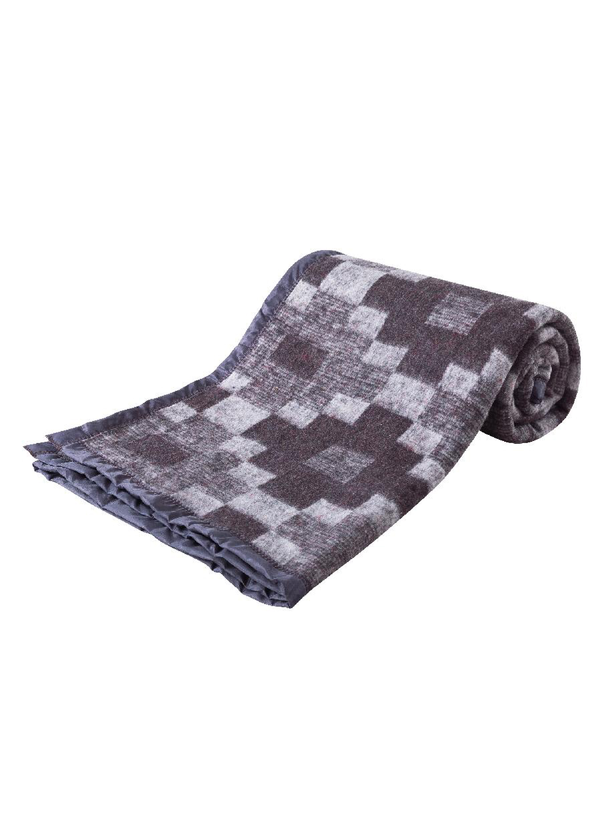 FRAZADA CHANTILLY TERMICA BORDE SATINADO 2 PLAZAS 200 X 200 CM CAFE - 3