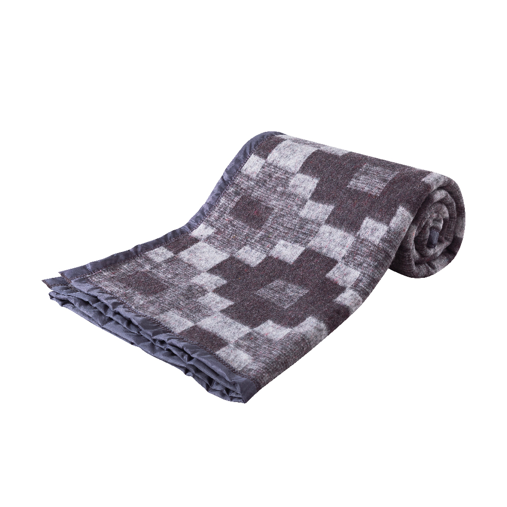 FRAZADA CHANTILLY TERMICA BORDE SATINADO 2 PLAZAS 200 X 200 CM CAFE - 4