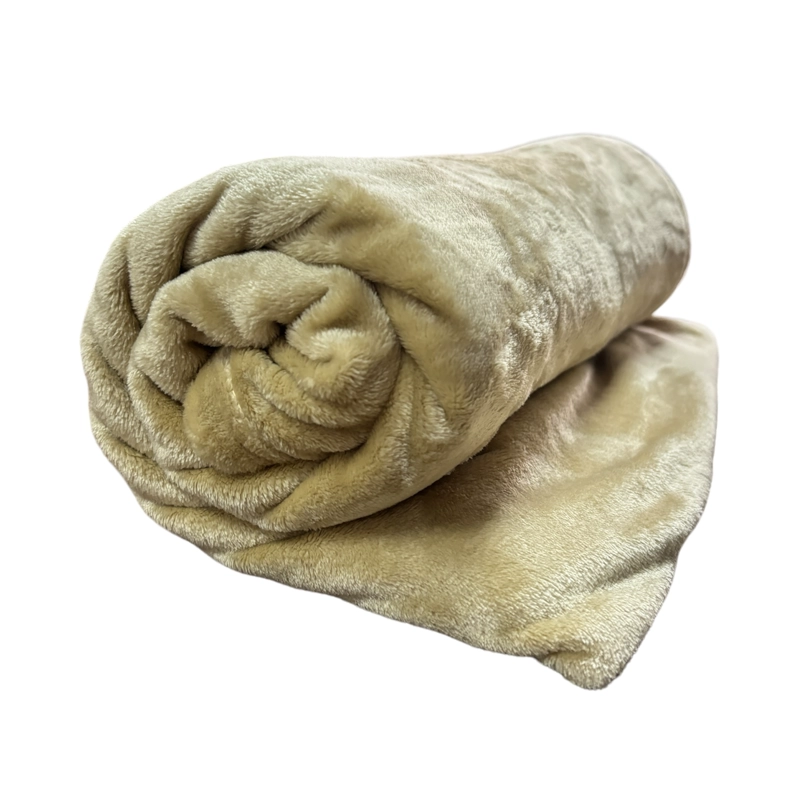FRAZADA CHANTILLY FLANNEL HOTELERA FLEECE 2.5 PLAZAS 250 X 250 CM CAMEL - 2