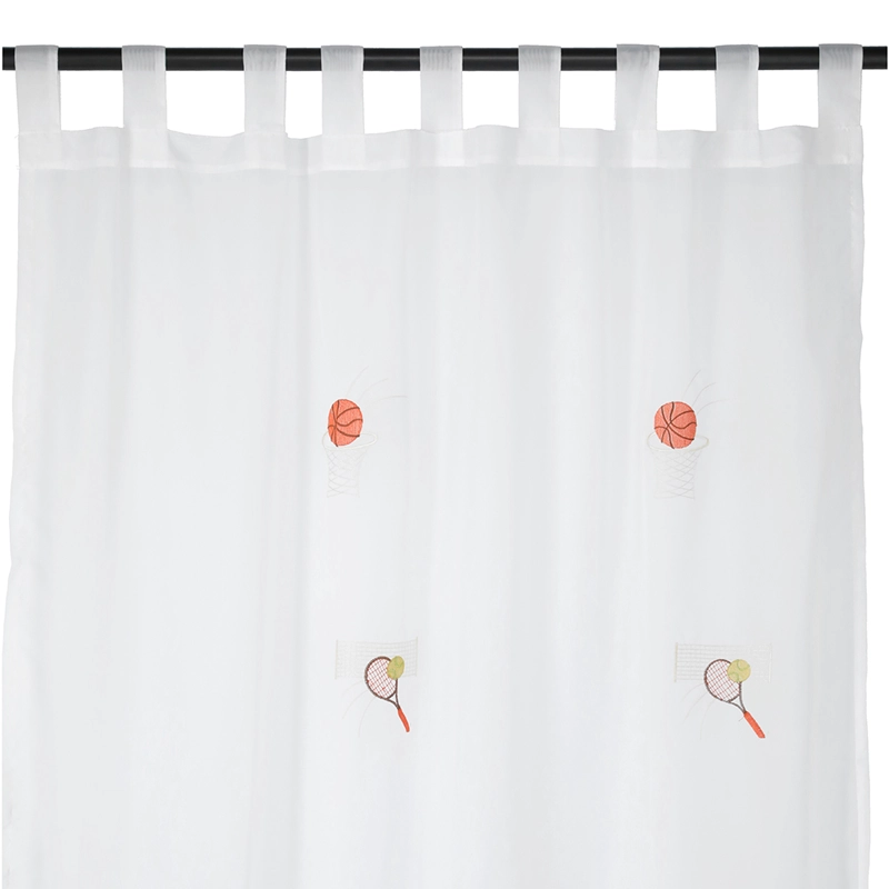 CORTINA VELO BORDADO JX 140X230 BALONES - 1