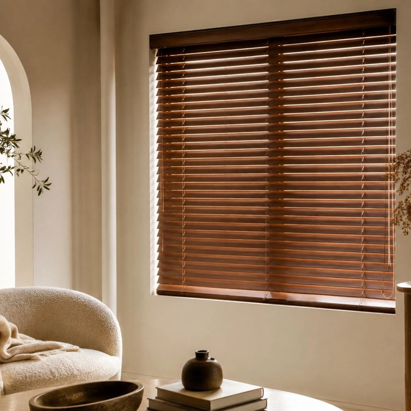 PERSIANA DE MADERA 150 X 165 CM - CAFE - 8