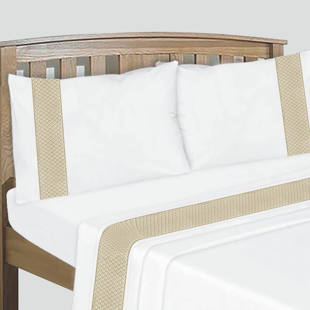 SABANAS BORDADAS 144H SHINE COLLECTION KING ORO - 1
