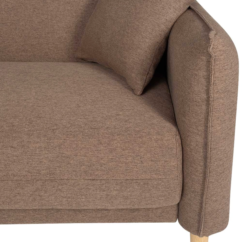 SOFA CAMA CHANTILLY RIBE 3 CUERPOS CHENILLE CHOCOLATE - 4