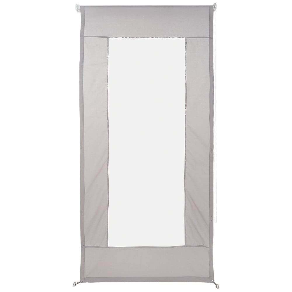 CIERRE TERRAZA PVC 100X250CM COLOR GRIS - 1