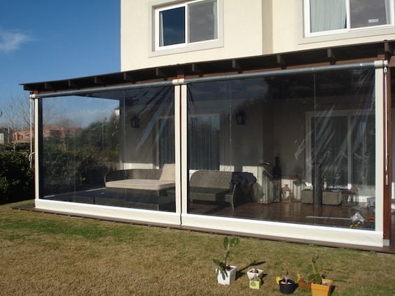 CIERRE TERRAZA PVC 100X250CM COLOR GRIS - 4