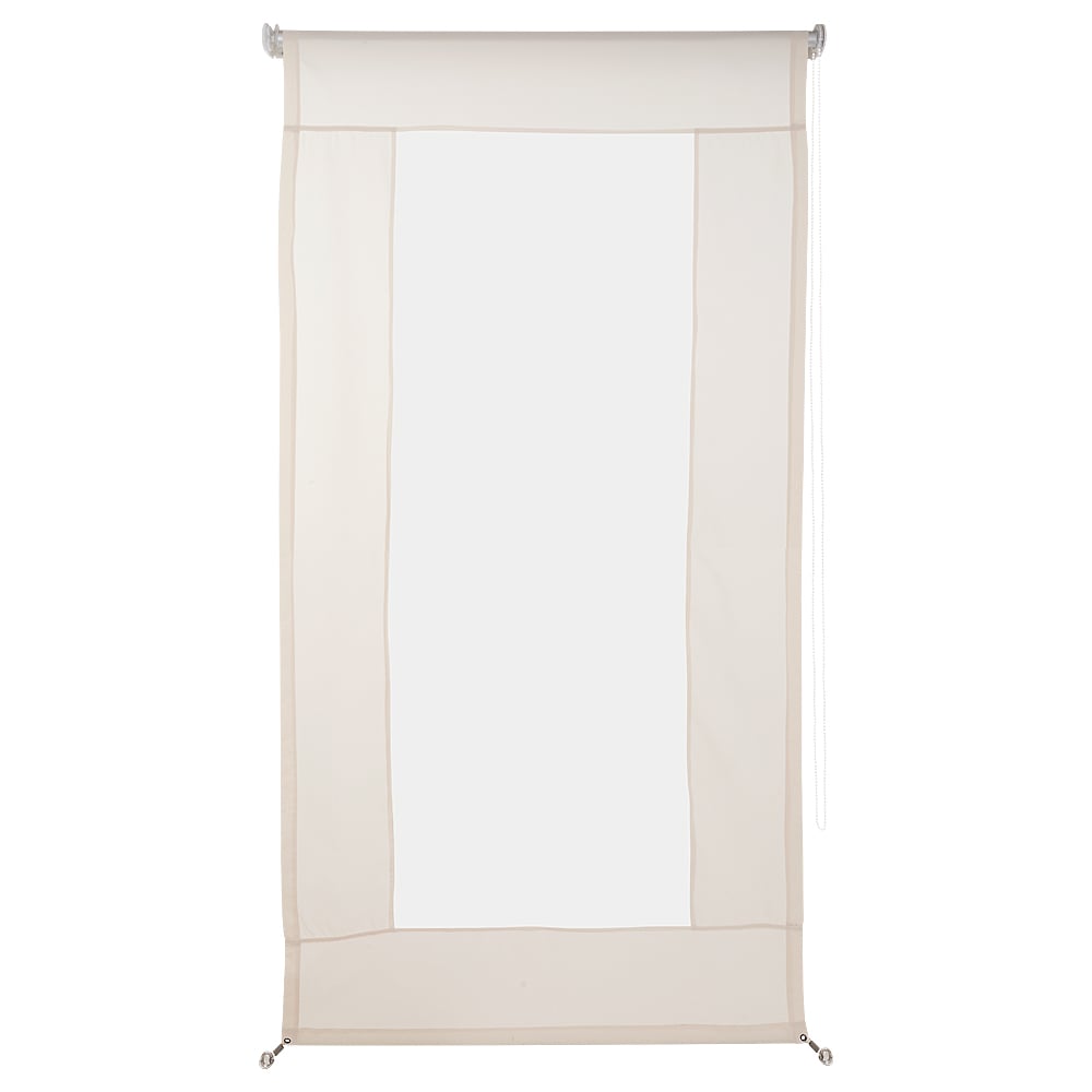CIERRE TERRAZA PVC 100X250CM COLOR MARFIL