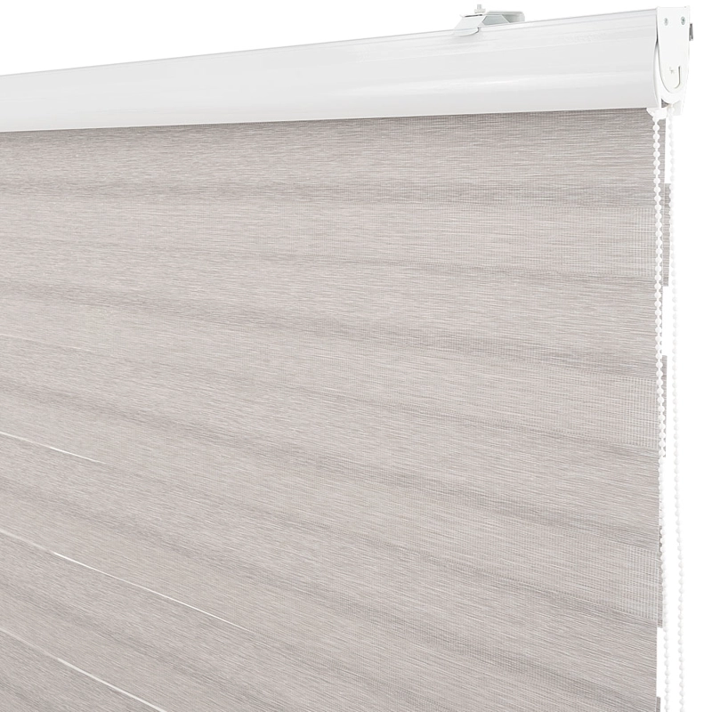 CORTINA DUO CON CENEFA PREMIUM 200X240CM COLOR GRIS PLATA - 2