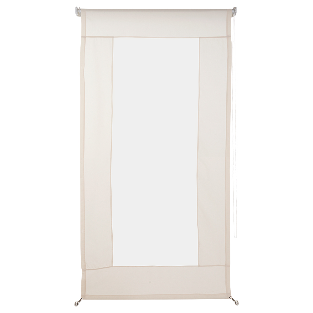 CIERRE TERRAZA PVC 150X250CM COLOR MARFIL - 1