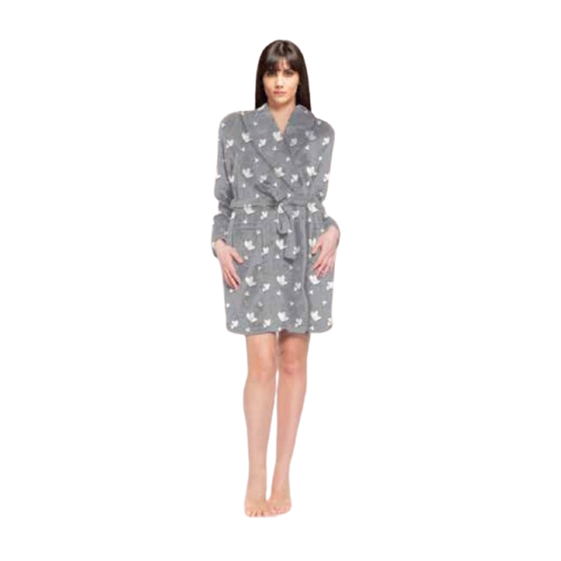 BATA MUJER CHANTILLY FLEECE HEARTS M GRIS - 1