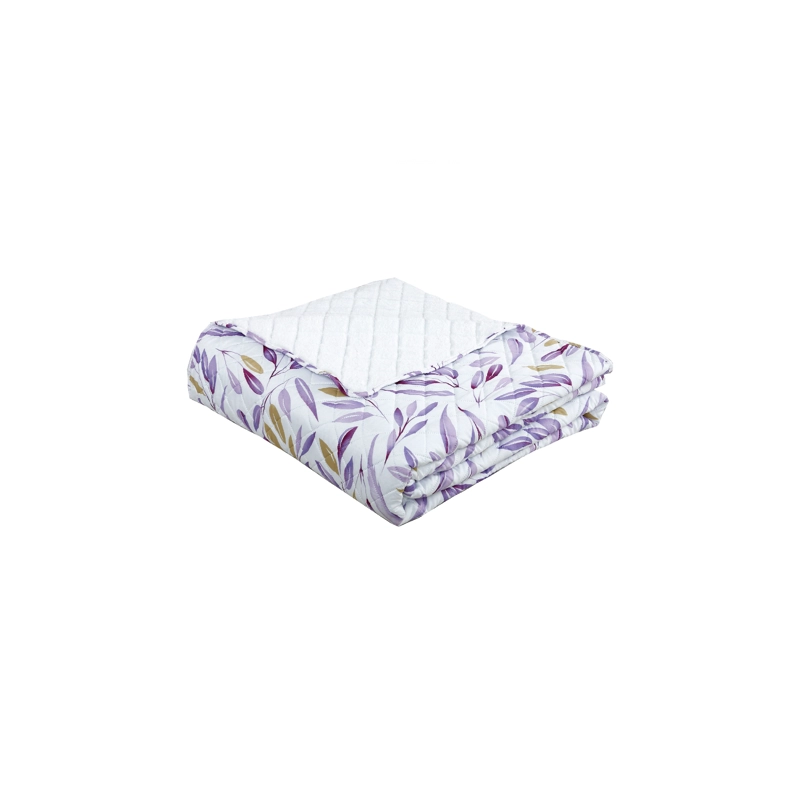 CUBRECAMA MICRO SHERPA HOJAS DE INVIERNO 2P - 3