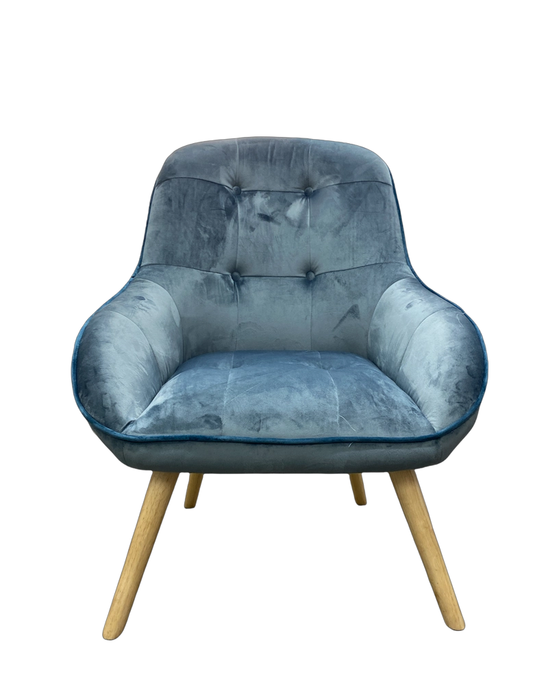POLTRONA CHANTILLY 1 CUERPO AZUL DUO - 1