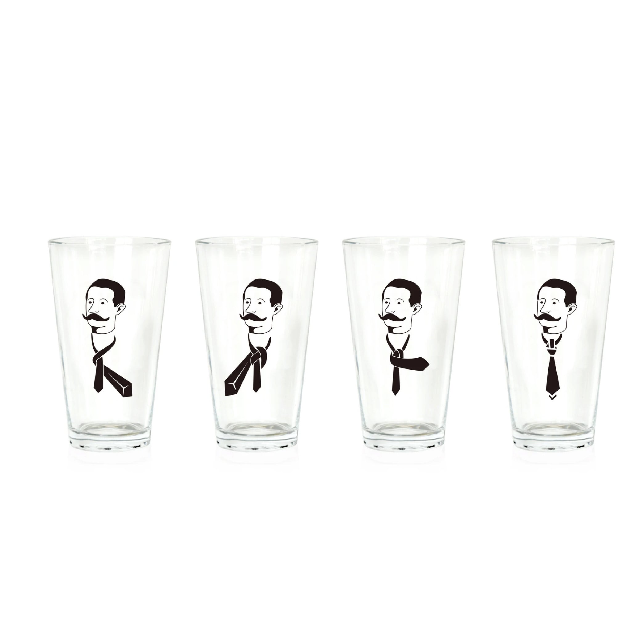 SET 4 VASO CERVEZA 14,9X6,2CM DIAM. 443,2ML - 1