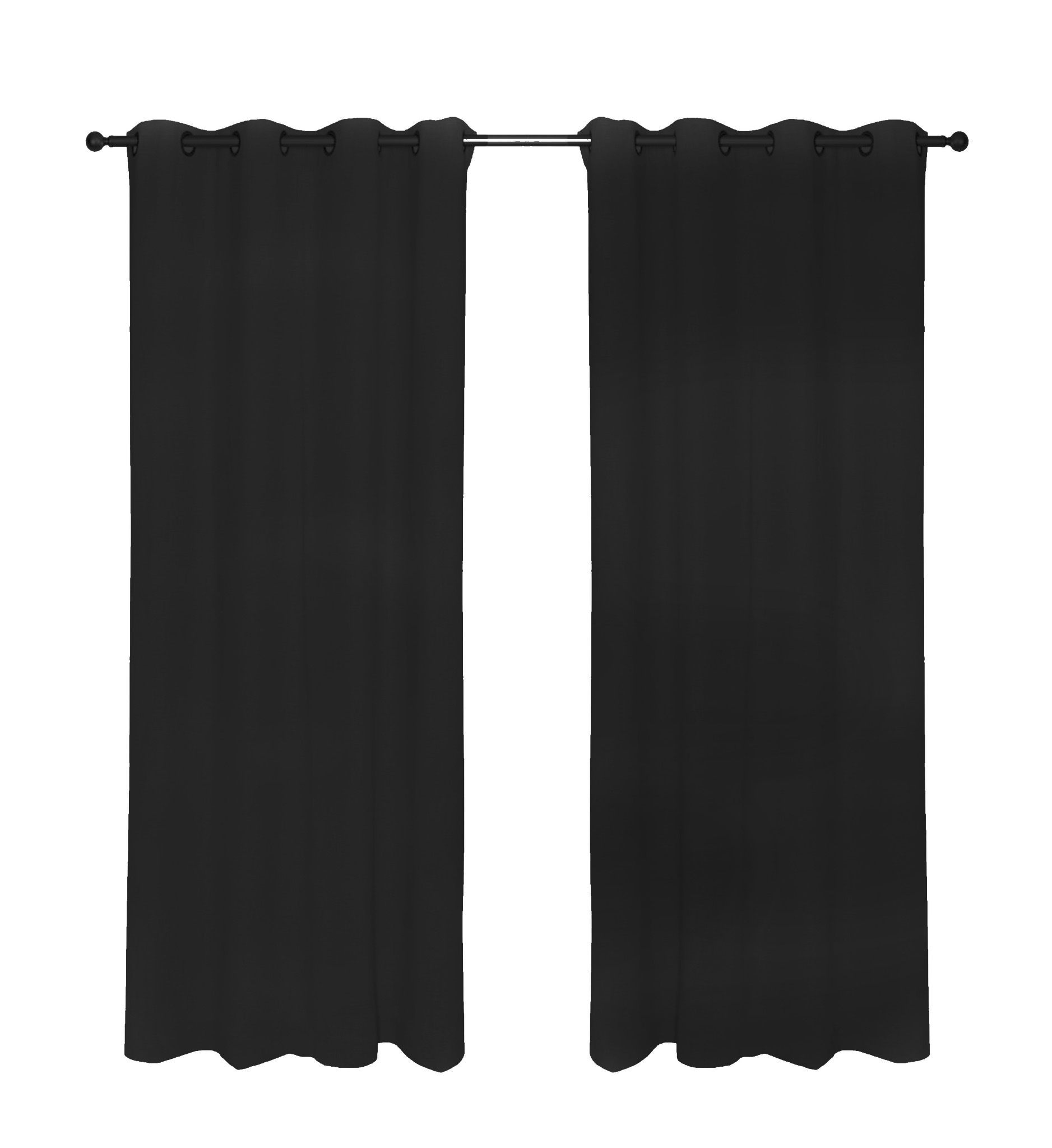 SET BLACKOUT 2P TÉRMICO TEXTURA 140X220 NEGRO - 1