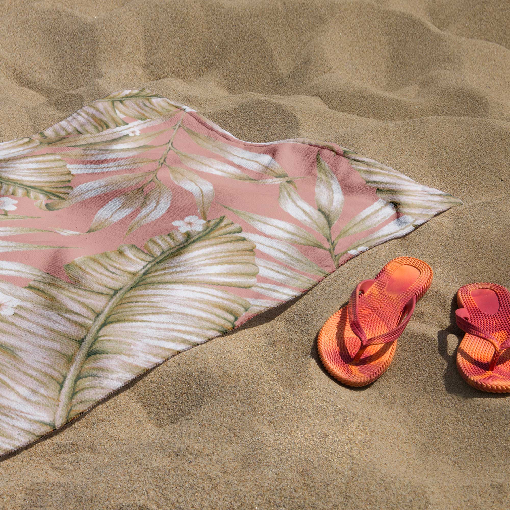 TOALLA DE PLAYA ALGODON DISEÑO HELECHO 75X150CM - 2