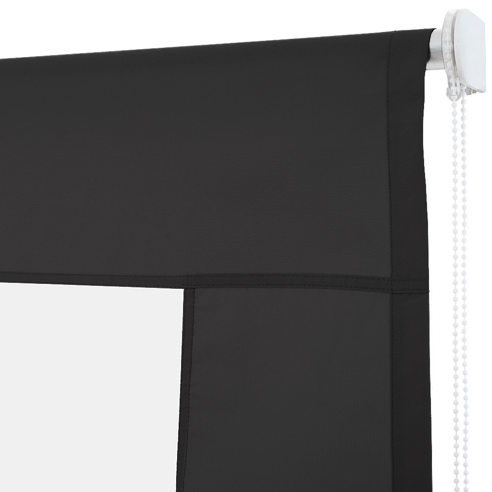 CIERRE DE TERRAZA PVC 150 X 250 CM NEGRO - 2