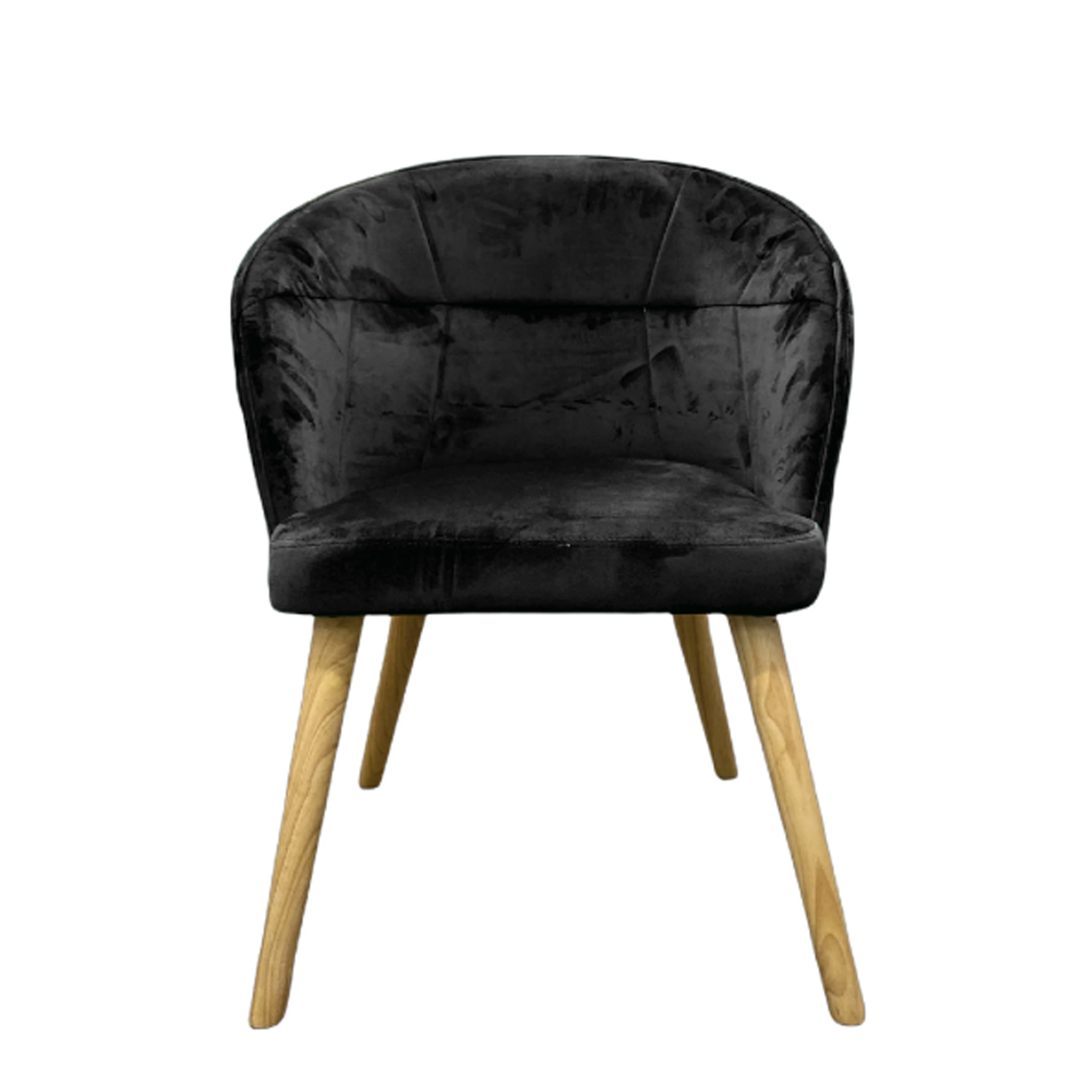 POLTRONA CHANTILLY NERVO FELPA NEGRO - 1