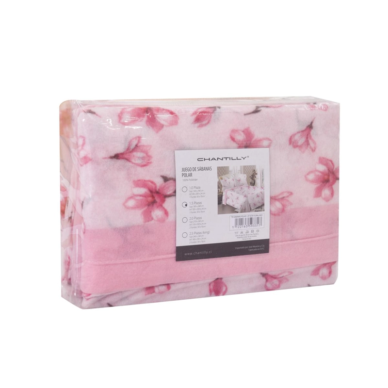 SABANAS POLAR ESTAMPADA FLORAL 2 PLAZAS MULTICOLOR - 4