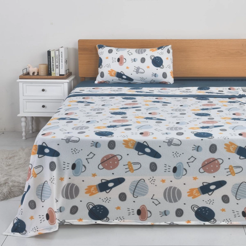 SABANAS POLAR ESTAMPADA ESPACIAL 1,5 PLAZAS MULTICOLOR - 3