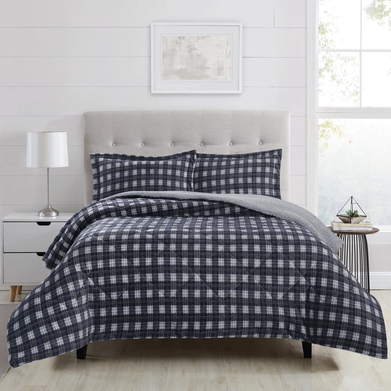 PLUMON FLANNEL/SHERPA TARTAN 2 PLAZAS MULTICOLOR - 3