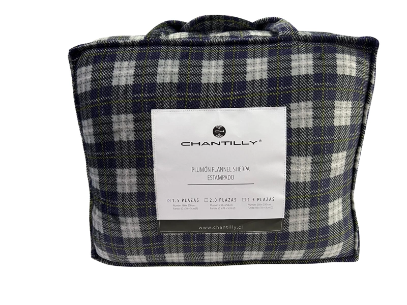 PLUMON FLANNEL/SHERPA TARTAN 2 PLAZAS MULTICOLOR - 4