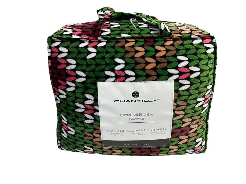 PLUMON FLANNEL/SHERPA KNITTED 2 PLAZAS MULTICOLOR - 4