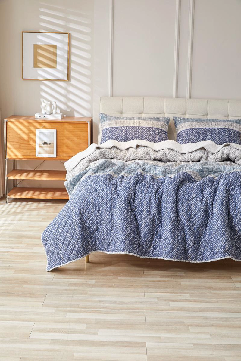 QUILT SHERPA ESTAMPADO BLUE FRAMES 2 PLAZAS - 3