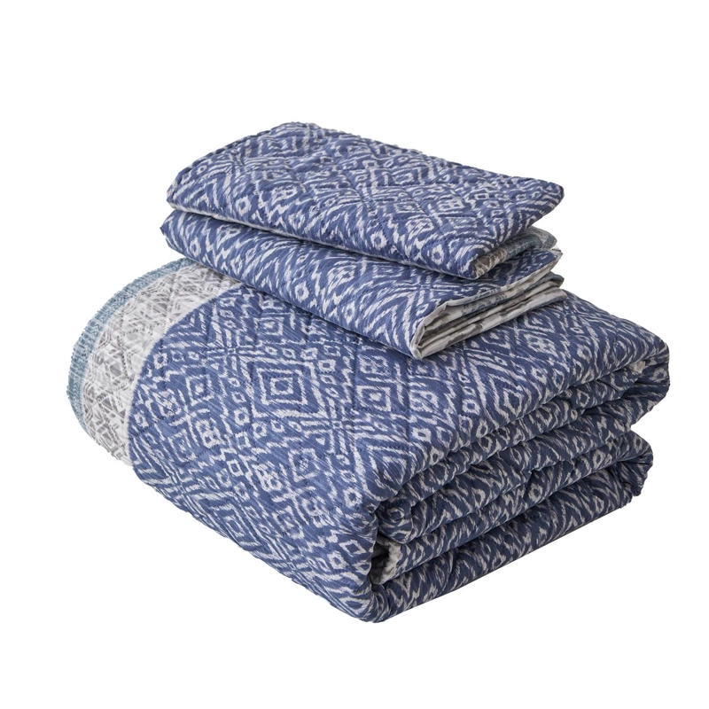QUILT SHERPA ESTAMPADO BLUE FRAMES 2 PLAZAS - 5