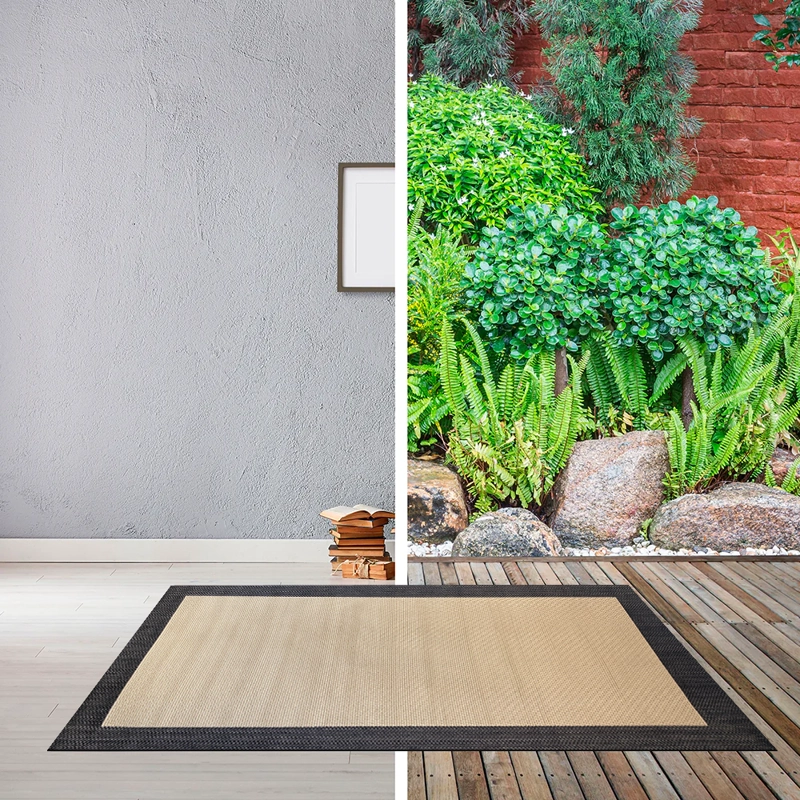 ALFOMBRA 300 X 400 COLOR BLOCK BEIGE NEGRO - 3