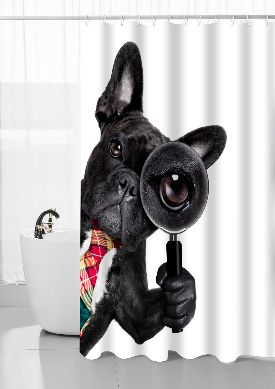 CORTINA BAÑO ESTA DIGITAL PERRO - 1