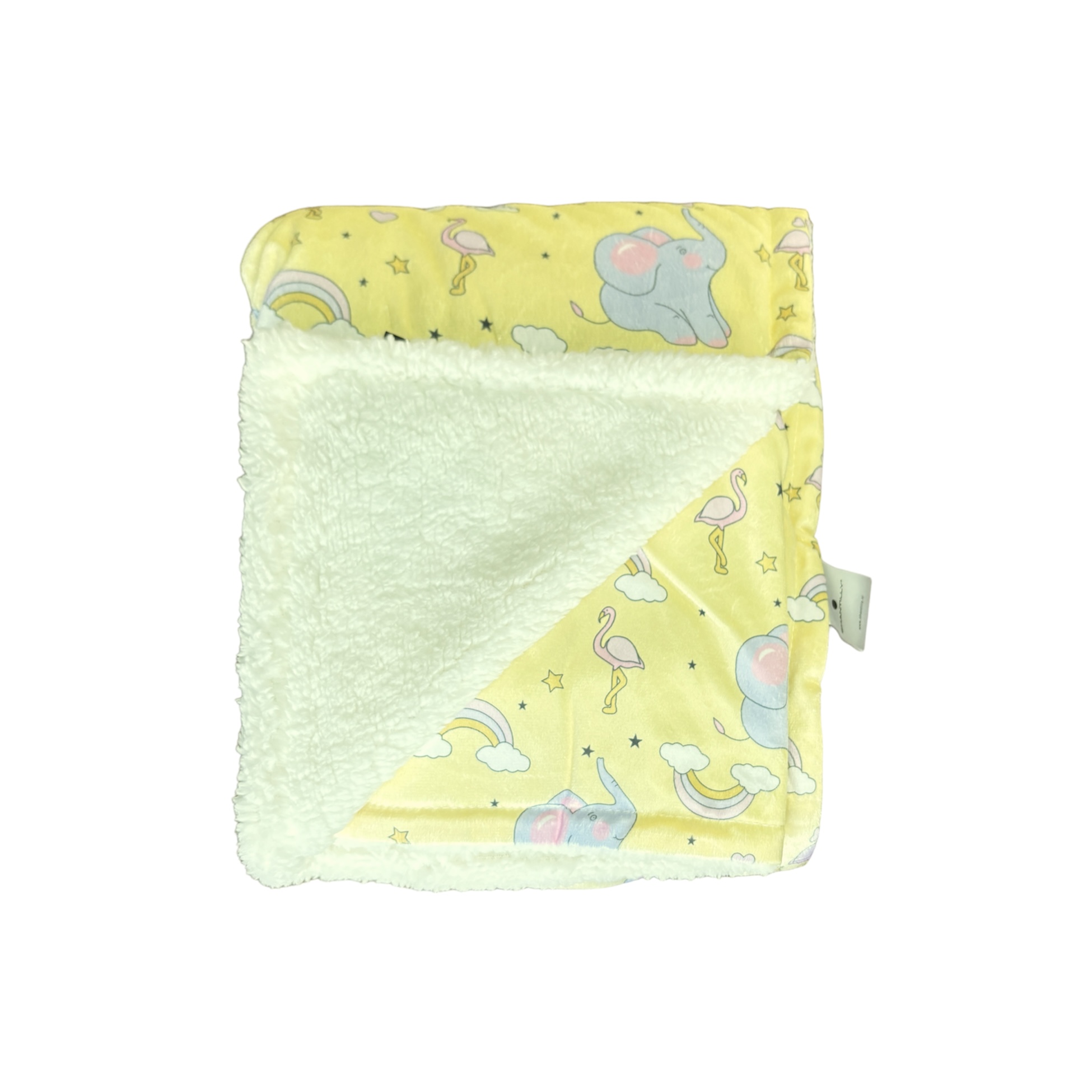 MANTA ESTAMPADA SHERPA 75 X 100 CM ELEFANTES - 1