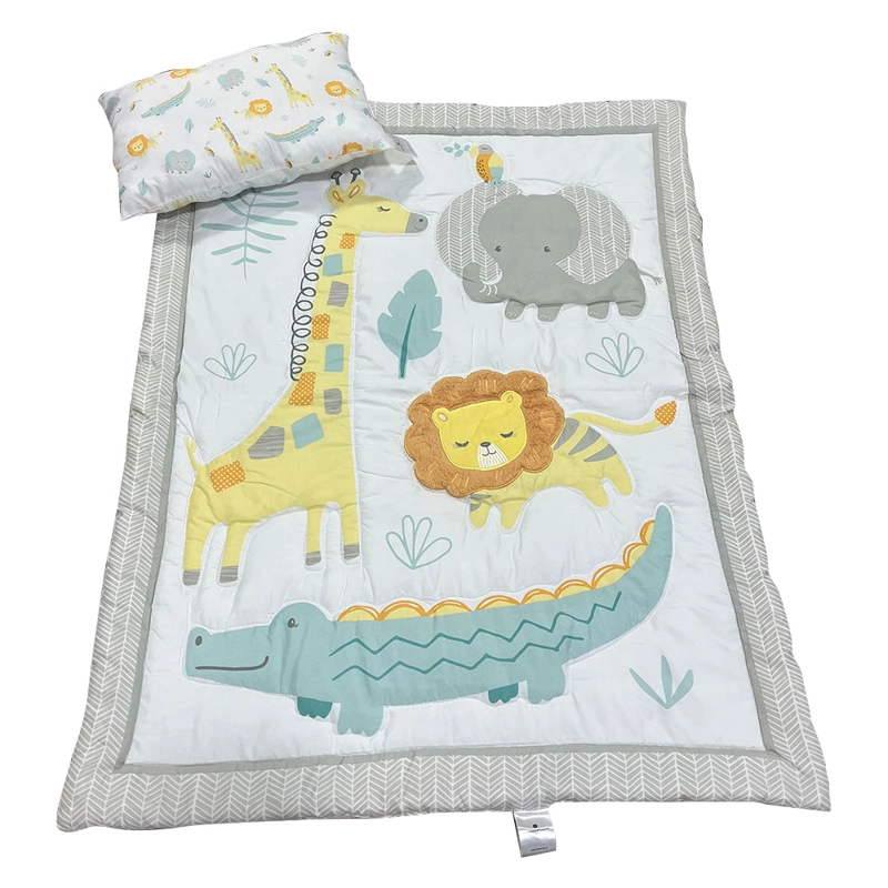 SET CUBRECAMA CUNA + COJIN ANIMALES - 2