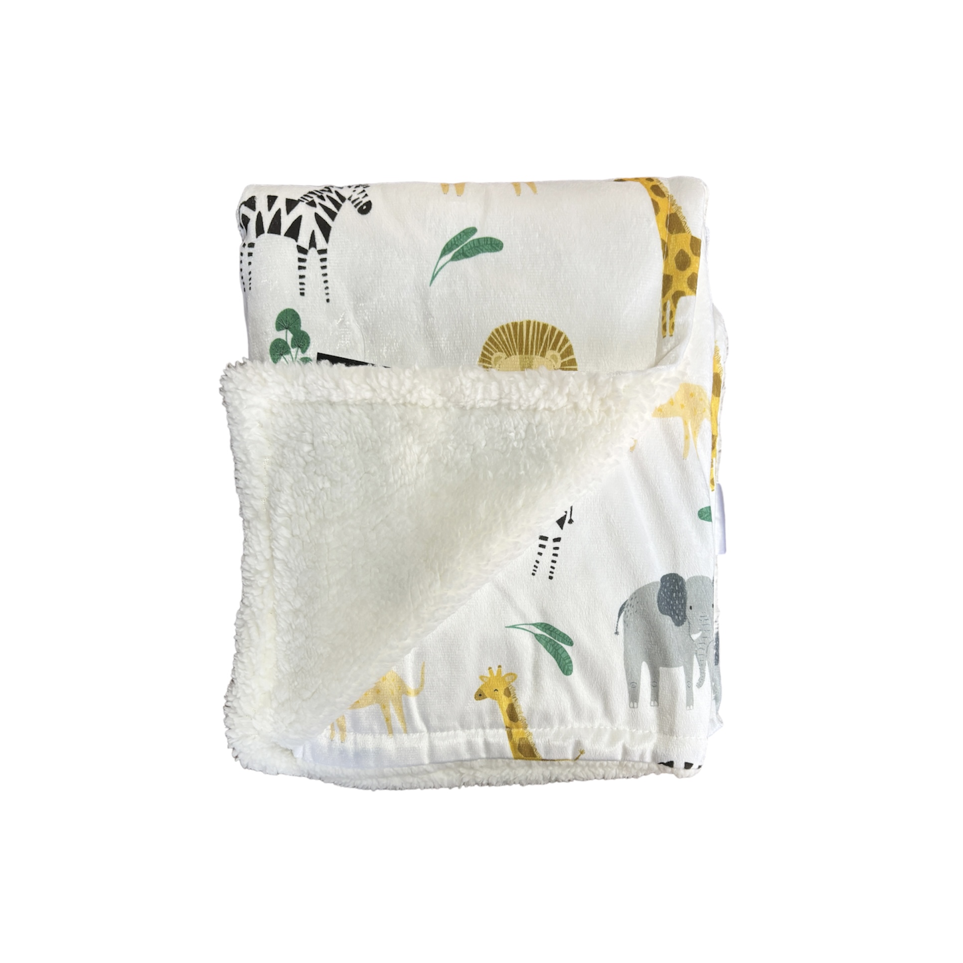 MANTA ESTAMPADA SHERPA 75 X 100 CM JIRAFAS - 1
