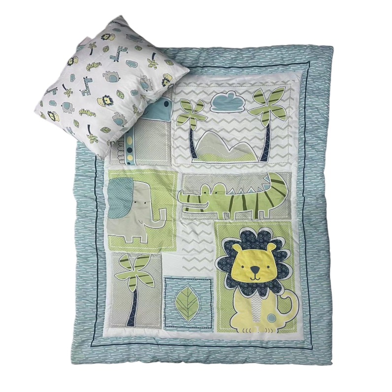 SET CUBRECAMA CUNA + COJIN LEON - 1
