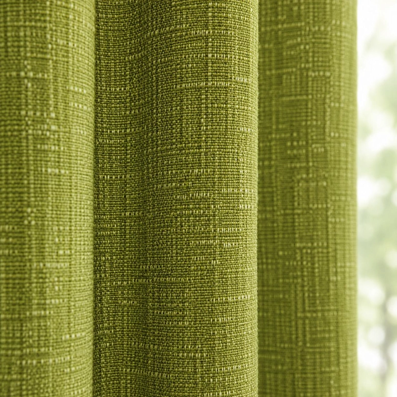 SET CORTINAS MULTITONO 140X220 VERDE CLARO - 2