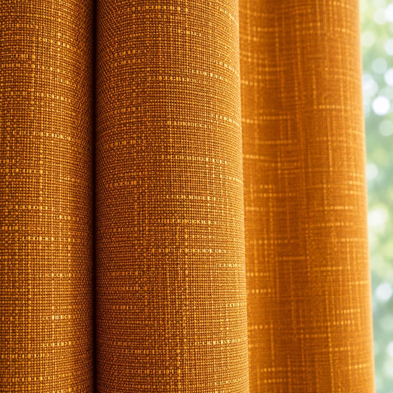 SET CORTINAS MULTITONO 140X220 DORADO - 2