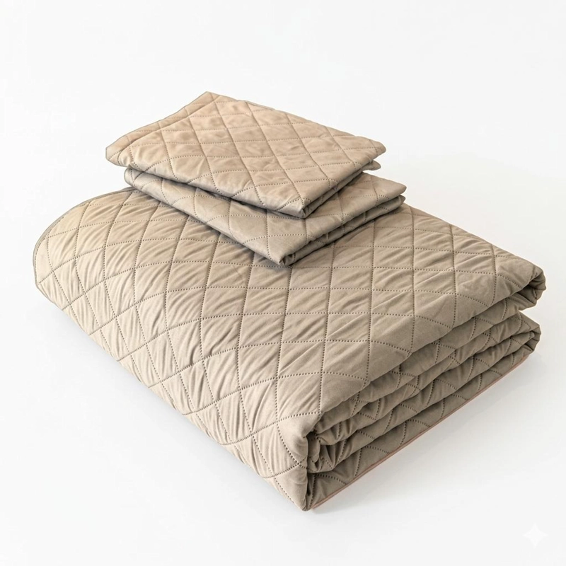 CUBRECAMA QUILT SHERPA EXTRA CALIDO CHANTILLY KING ARENA - 1