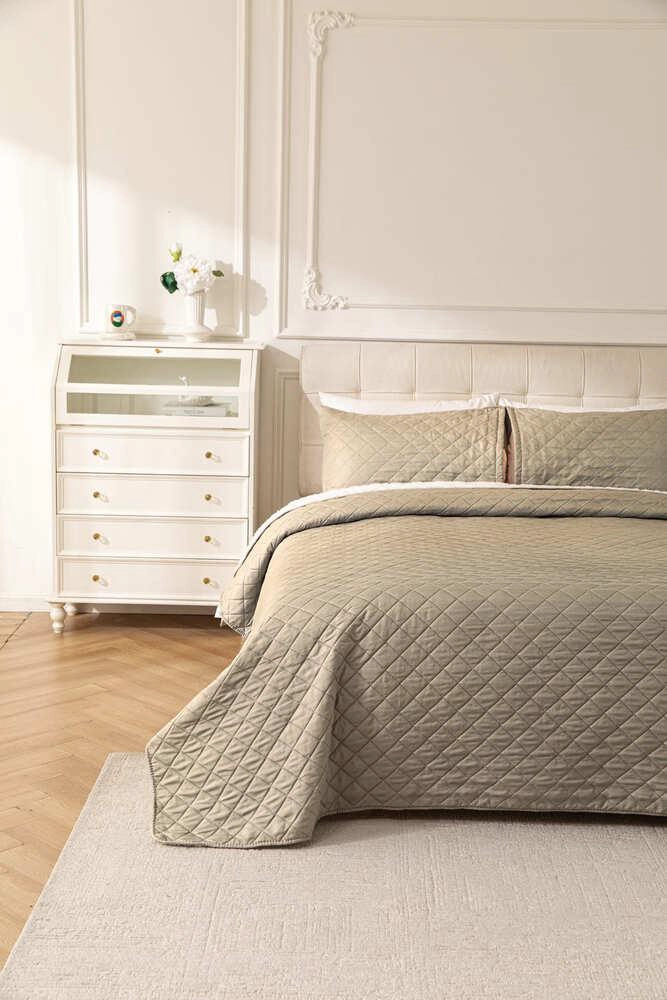CUBRECAMA QUILT SHERPA EXTRA CALIDO CHANTILLY KING ARENA - 3